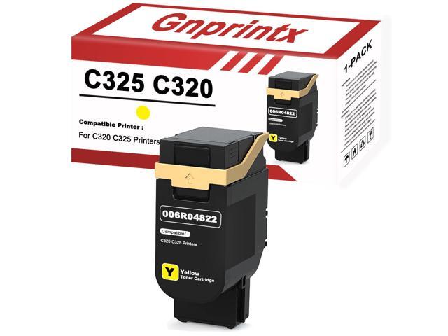 C325 C320 Yellow Toner Cartridges 006R04822 Replacement for Xerox C325 C320 Compatible with Xerox C320 C325 Printers (1 Pack, with chip)