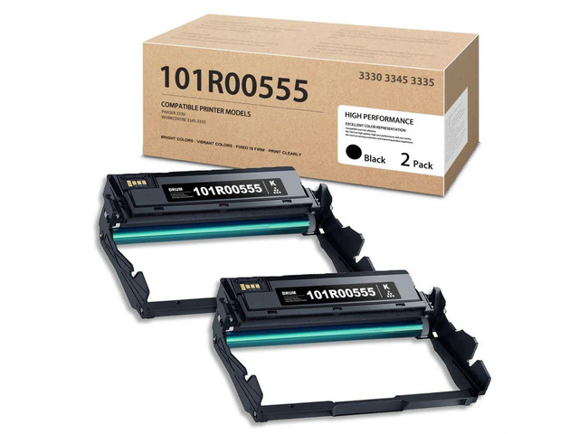 2 Pack Phaser 3330/WorkCentre 3335/3345 - 101R00555 Drum-Cartridge Replacement for Xerox 3330 3345 3335 Printers (Yield 30K,Black)