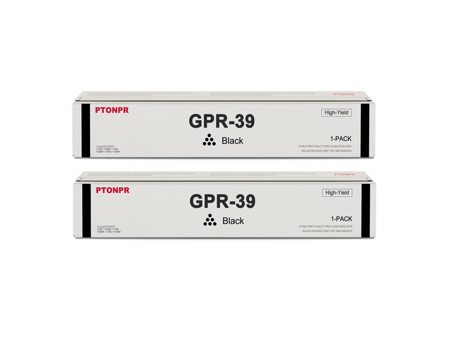 GPR39 Black High-Yield Toner Cartridge 2-Pack Replacement for Canon GPR-39 Toner Cartridge for ImageRUNNER 1730 1730if 1740 1740if 1750 1750if Printer