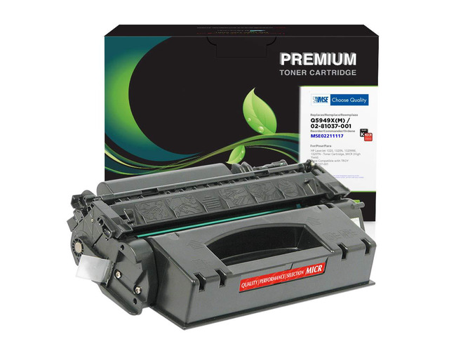MSE Brand Remanufactured MICR Toner Cartridge Replacement for HP Q5949X, TROY 02-81037-001 Black High Yield