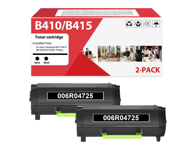 B410 B415 High Yield Toner Cartridge Replacement for 006R04725 Black Toner Cartridge Work for Xerox B410 VersaLink B415 B415DN B415VDN Printers2...