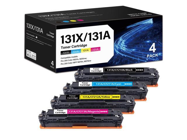 131X 131A High-Yield Toner Cartridges Combo Replacement for HP 131X 131A Toner Cartridges for Pro 200 Color MFP M276nw M251nw M276n M251n Printer...