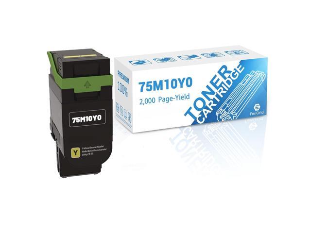 75M10Y0 Yellow CS531 Toner Cartridge, 2,000 Page-Yield Compatible with Lexmark 75M10Y0 CS531dw CS632dwe CX532adwe CX635adwe