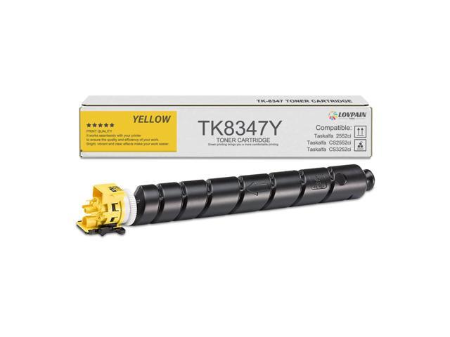 TK-8347 TK8347 Toner Cartridge (1-Pack, Yellow) - Lovn Compatible TK-8347Y Toner Cartridge (12,500 Pages) Replacement for Kyocera Copystar.