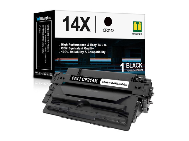14X Black High Yield Toner Cartridge(1 Pack): Compatible CF214X 14X Toner Cartridge Replacement for HP 14X Enterprise 700 Printer M712dn M712n MFP...