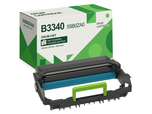 B3340 55B0ZA0 Drum Unit - 1 Pack Replacement for Lexmark 55B0ZA0 Imaging Unit Toner for B3340dw B3442dw MB3442adw Printer, Approximately 40,000...