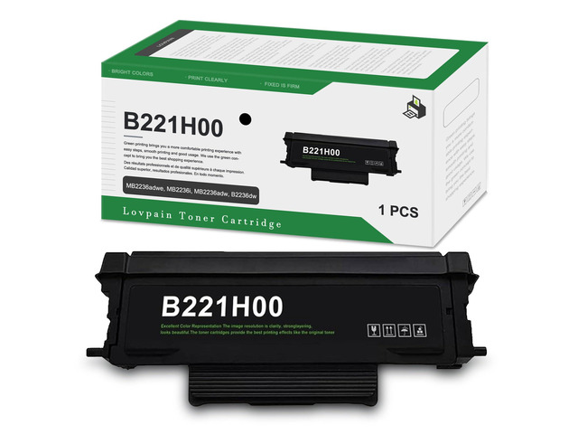 B221H00 Black High Yield Toner Cartridge (1-Pack) - Compatible with MB2236adwe, MB2236i, MB2236adw, B2236dw Printers