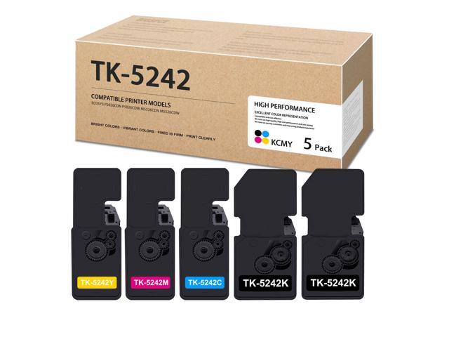 TK-5242 TK5242 High Capacity Toner Cartridge Set 5Pack (2BK/1C/1M/1Y) - Bigsp Compatible 1T02R70US0 1T02R7CUS0 1T02R7BUS0 1T02R7AUS0 Toner.