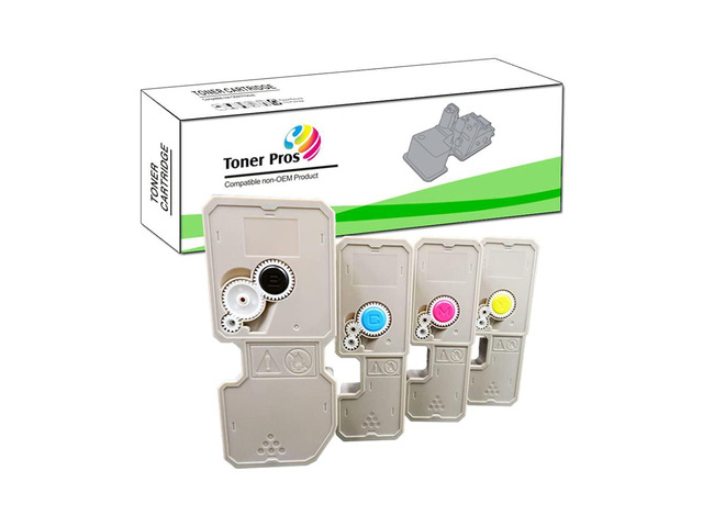 Compatible Toner Cartridge Replacement for TK-5242 TK5242 Kyocera Ecosys M5526cdw P5026cdw P5026cdn M5526cdn TK-5242K TK-5242C TK-5242M TK-5242Y...