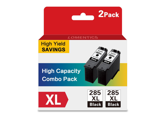 PG-285 XL Black Ink Cartridges (2-Pack, Black) - Lometic PG-285XL Ink Replacement for Canon PIXMA TS7720 and TR7820 Printer