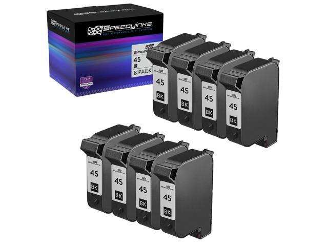 Remanufactured Ink Replacement for HP 45 (Black, 8-Pack)