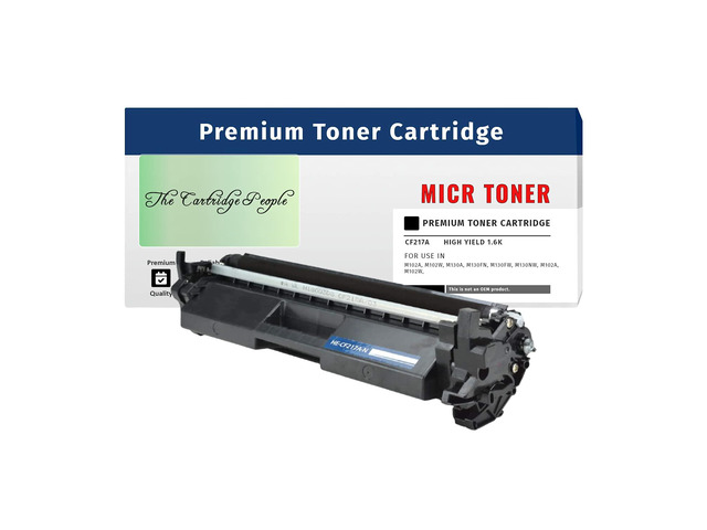 2pk New Compatible 17A,CF217A Black Magnetic MICR Toner for Check Printing, 1,600 Pages, LJ M102A, LJ M102W, LJ MFP M130A, LJ MFP M130FN, LJ MFP...