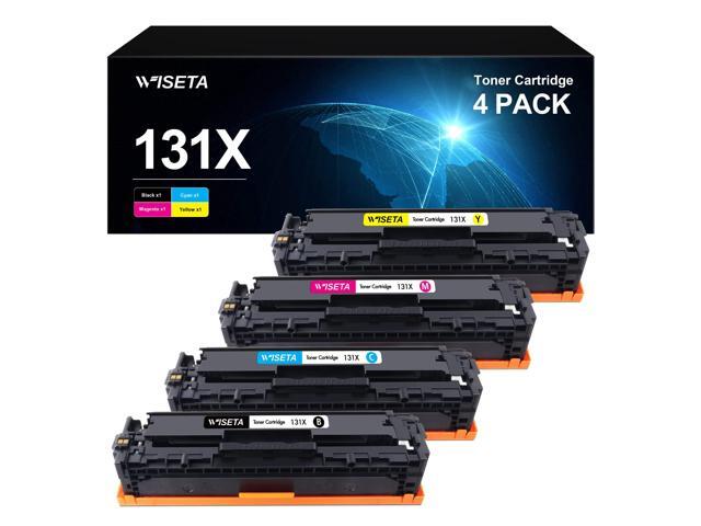 131X 131A Toner M251nw Toner Compatible Cartridge Replacement for HP 131X CF210X 131A Toner Cartridge 4 Pack Compatible with HP Pro 200 Color...