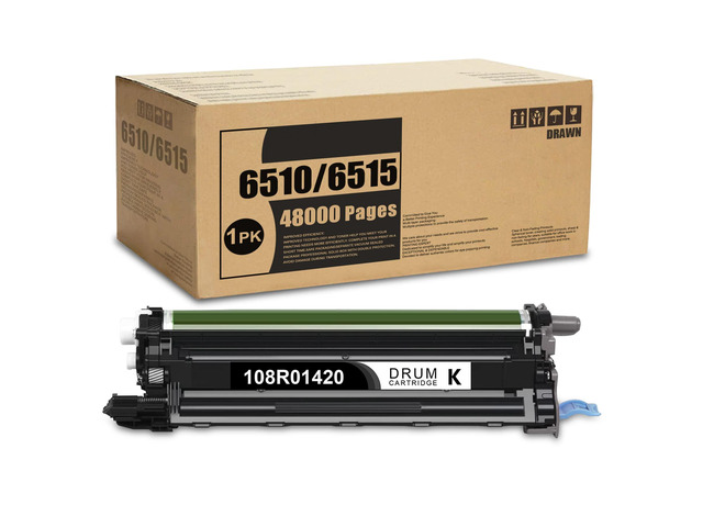 6510/6515 Black Drum Unit 1 Pack 108R01420 Drum Cartridge Replacement for Xerox Phaser 6510DNM 6510DN 6510DNI 6510N WorkCentre 6515DNI 6515DNM...