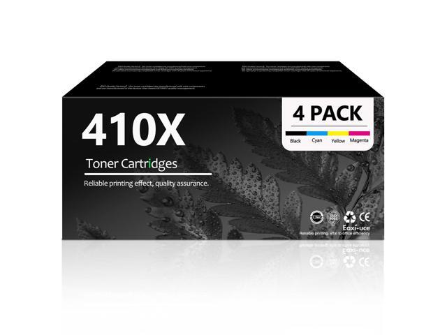 410X Toner Cartridges 4 Pack (BK/C/Y/M) High Yield Replacement for HP 410X 410A Works with Color LaserJet Pro MFP M477fnw M477fdw M477fdn M377dw.