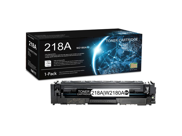 1 Pack 218A Black Toner Cartridge (with Chip) Replacement for HP 218A Work with 3201dw MFP 3301cdw MFP 3301fdw MFP 3301sdw W2180A