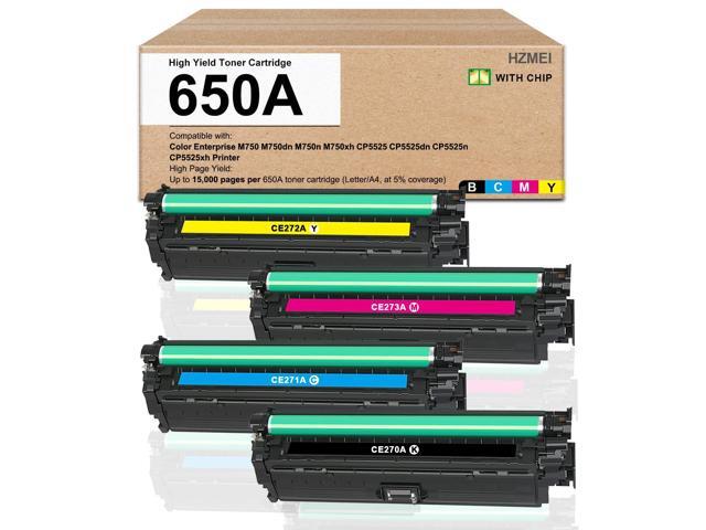 650A Toner Cartridge Replacement for HP Color Enterprise M750 M750dn M750n M750xh CP5525 CP5525dn CP5525n CP5525xh Printer, CE270A CE271A CE272A...