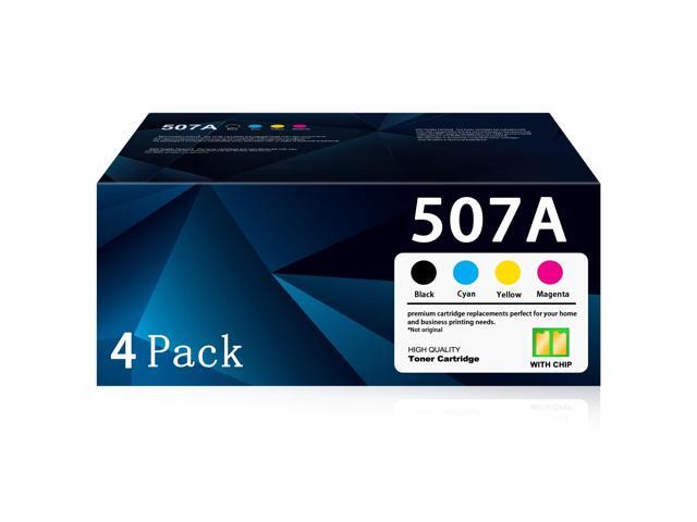 507A Toner Cartridge 4 Pack Replacement for HP 507A CE400A for Pro 500 Color MFP M570dn Enterprise 500 Color M575c M575dn M575f M551dn M551n M551xh...