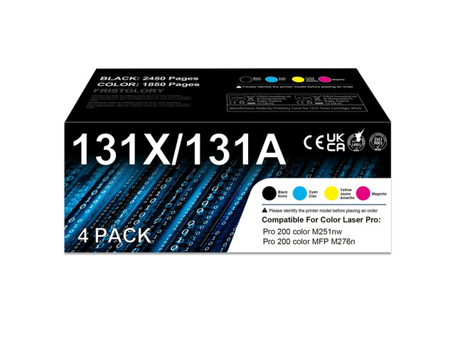 131X Toner Cartridge 4 Pack Replacement for HP 131X 131A Toner Cartridges Works with Laser Pro 200 Color M251nw Pro 200 Color MFP M276nw Printer...