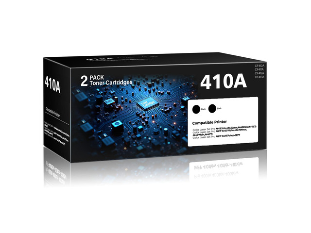 410A Toner Cartridges Color Laser Jet Pro M452 MFP M477 M377 series Compatible for HP 410A 410X Toner Cartridges 2 Pack for HP410A for Color Pro...