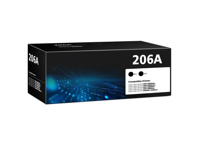 W2110A 206A Black Toner Cartridges for Laser Jet M283fdw M283cdw M255dw Compatible for HP 206A 206X W2110A Compatible with Color Laser Jet Pro MFP.