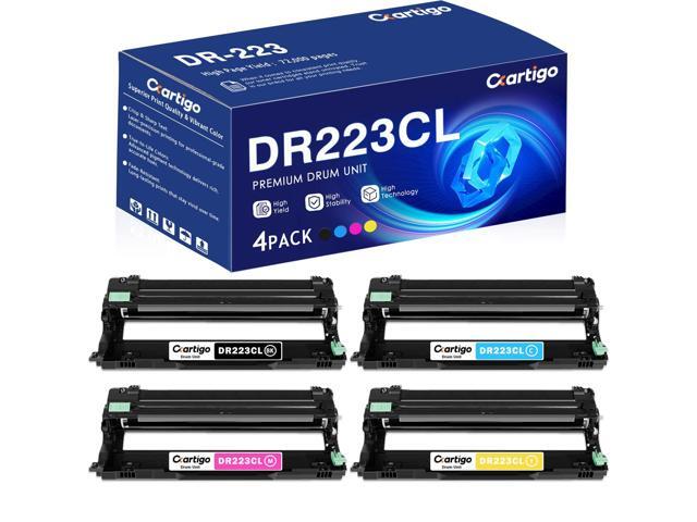 DR223CL DR-223BK/C/M/Y High Yield Drum Unit 4 Pack Replacement for DR-223CL DR 223CL Compatible with Brother HL-L3270CDW HL-L3230CDW HL-L3210CW...