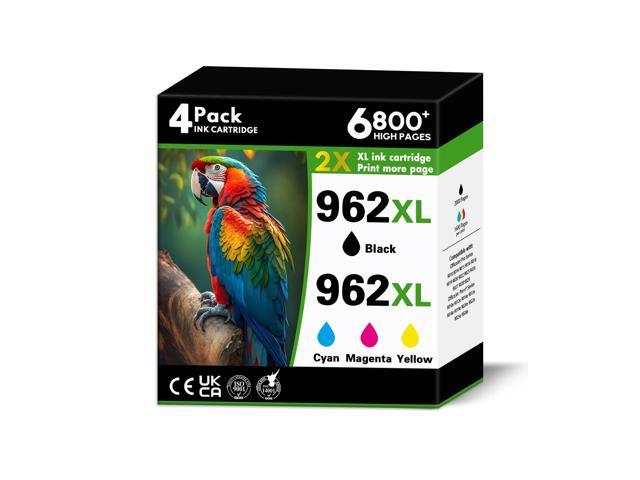 962XL Ink Cartridges Combo Pack Replacement for HP 962 962 XL Black Color Ink Cartridges for OfficeJet Pro 9015 9010 9010e 9012e 9014e 9015e 9018e...