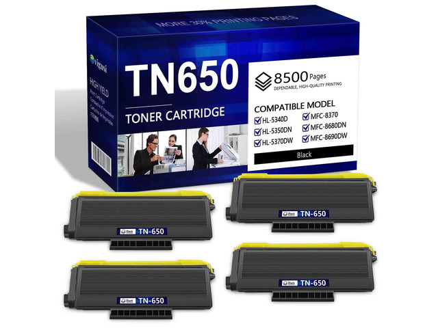 TN650 TN 650 TN620 High Yield Toner Cartridge Replacement for Brother TN650 for HL-5270DN HL-5280DW MFC-8480DN MFC-8660DN MFC-8670DN DCP-8065DN...