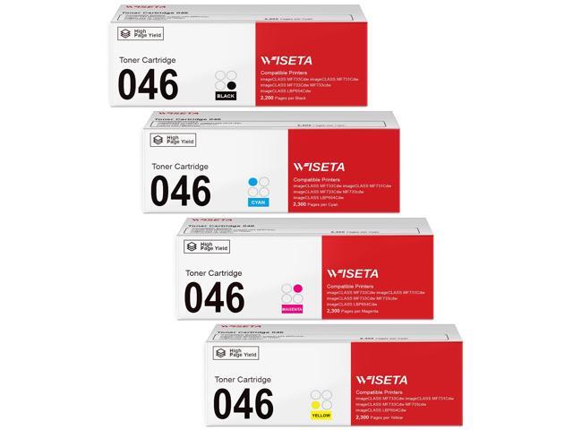 Compatible Toner Cartridge Replacement for Canon 46 (Black, Cyan, Magenta, Yellow 4 Pack)