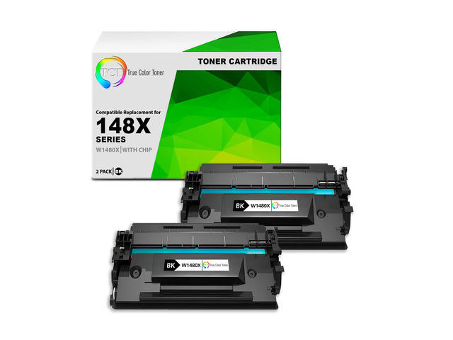 148X Toner Cartridge 2 Pack - Compatible Replacement for HP 148X W1480X Black High Yield for HP LaserJet Pro 4001 4001dn Printers (9,500 Pages) -...