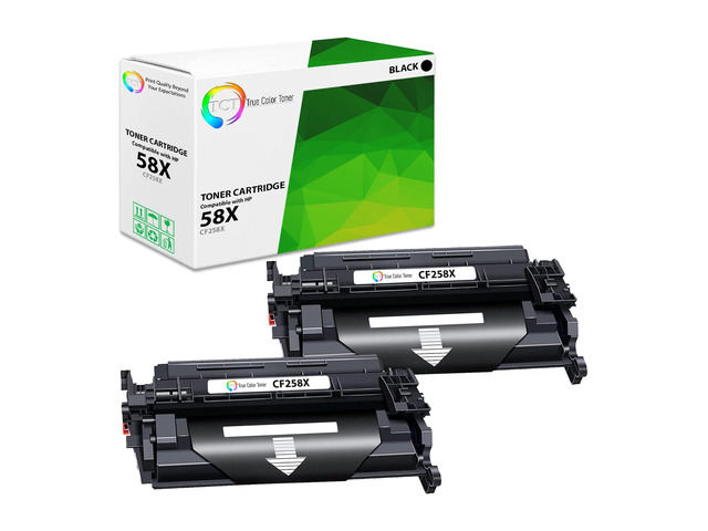 58X Toner Cartridge 2 Pack - Compatible Replacement for HP 58X CF258X Black High Yield Works with HP LaserJet Pro M404 M428 Printers (10,000 Pages)