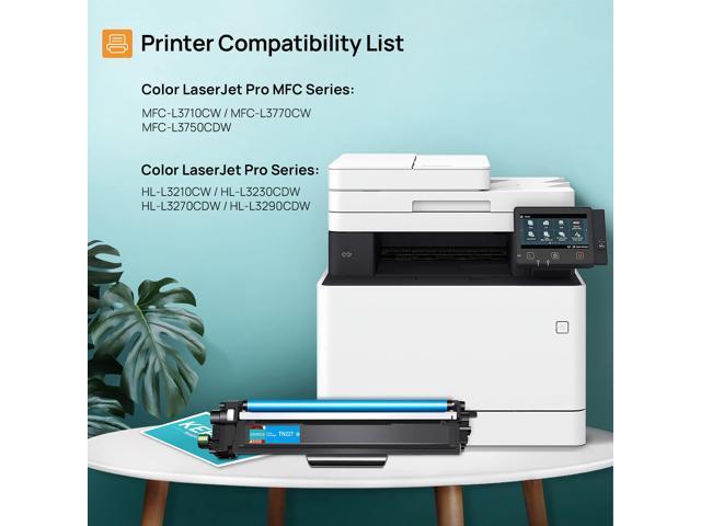 Compatible Toner Cartridge Replacement for Brother TN227 TN227BK TN-227 TN223BK TN223 for MFC-L3770CDW MFC-L3750CDW HL-L3290CDW HL-L3210CW.
