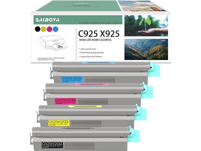 C925 X925 Remanufactured Toner Cartridge Black Cyan Magenta Yellow Replacement for C925 C925DE X925 X925DE.(C925H2KG C925H2CG C925H2MG C925H2YG)