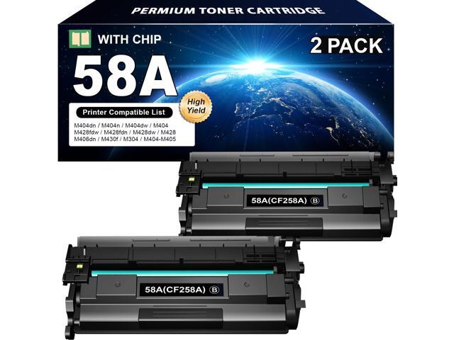 Tounker Compatible Toner Cartridge (with Chip) Replacement for HP 58A CF258A 58X CF258X for Laserjet M428fdw M428fdn M428dw M404 M428 Pro M404n...