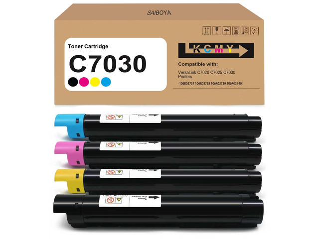 C7020 C7025 C7030 High Yield Toner Cartridge Compatible Xerox VersaLink C7020 C7025 C7030 C7035 Printer-106R03737 106R03738 106R03739 106R03740...