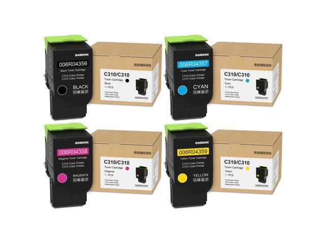 C310 C315 Toner Cartridge Set (4-Pack BK/C/M/Y) Replacement for Xerox 006R04356 006R04357 006R04358 006R04359 Toner for C310 C315 C310DNI C315DNI...