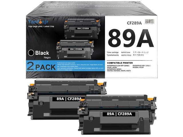 89A Black Toner Cartridge (with Chip) 2-Pack 5000 Pages High Yield Replacement for HP 89A CF289A 89X CF289X For LaserJet Enterprise M507.
