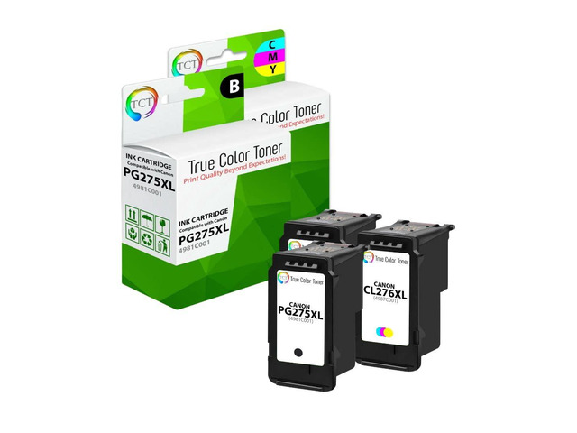 275XL 276XL Ink Cartridge 3 Pack - Compatible Replacement for Canon 275XL 276XL High Yield Works with Canon Pixma TR4720 TR4722 TS3520 TS3552...