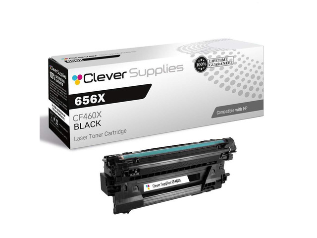 CS Replacement Toner Cartridge Compatible with HP 656X CF460X Black Color Enterprise M652dn M652n M653dn M653x M652dn Toner Cartridge Black