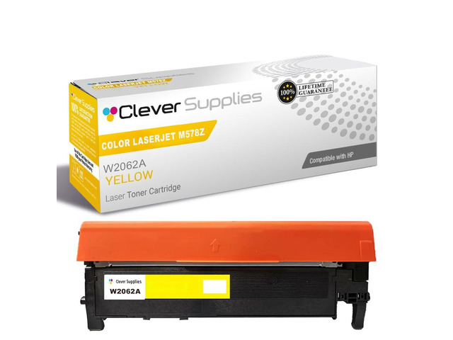 CS Replacement Compatible with HP M578Z Toner Cartridge W2122X to use with M555DN M555X M578C M578DN M578F M578Z (Yellow, 1-Pack)