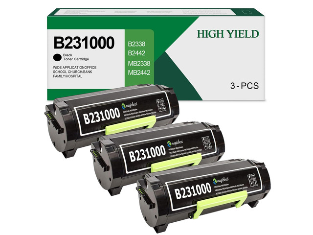 B231000 Black Toner Cartridges (with Chip) Compatible with Lexmark B231000 B241H00 Toner Cartridge for Lexmark B2338dw B2442dw MB2338adw MB2442adwe...