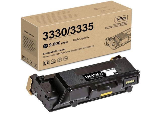 Phaser 3330 Black High Capacity Toner Cartridge (1-Pack, 9000 Pages) 106R03622 Toner Cartridge Replacement for Xerox Phaser 3330DNI 3330.