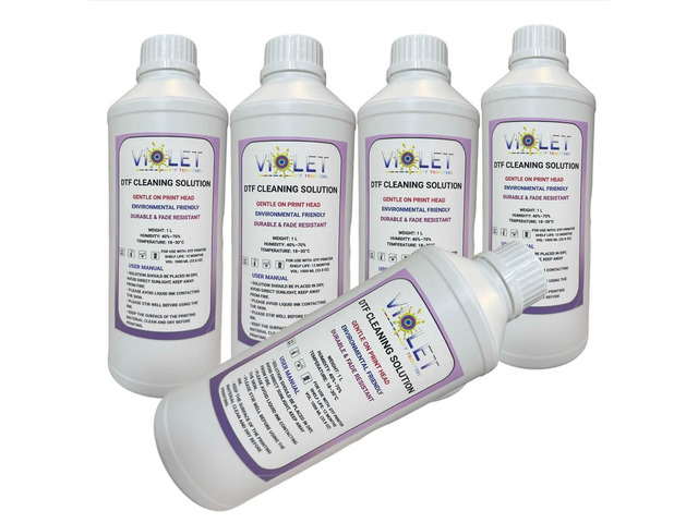 DTF Cleaning Solution 5000MLPrint Head Cleaner for All DTF Printer incl. Ep-son I3200-A1, 1600-A1, L1800, TX805Inkjet Nozzle Cleaning Fluid for...