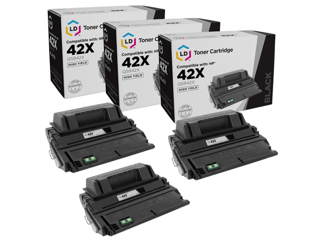 Products Compatible Toner Cartridge Replacement for HP 42X Q5942X High Yie (Black, 3-Pack) for HP LaserJet / Multifunction Printers 4250, 4250dtn,...