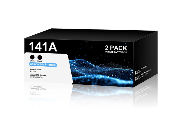 141A W1410A Black Toner Cartridge High-Yield 2 Pack for Laser M110w Replacement for HP 141A W1410A 141X W1410X Toner Cartridge with Chip for Laser...