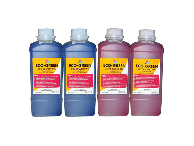 Eco Solvent Ink for Wide Format Commercial Sign Printers Using DX4 DX5 DX7 DX9 DX10 DX 11 XP600 TX800 I3200 Printhead, Mimaki, Roland, Mutoh, Will...