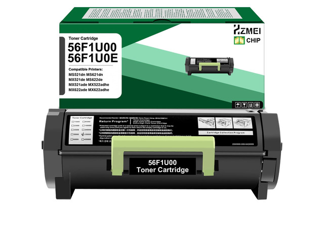 56F1U00 Black Toner Cartridge Ultra High Yield 56F1U00 56F0U0G 56F0UA0 56F1U0E Toner Compatible for Lexmark MS521 MS621 MS622 MX521 MX522 MX622...