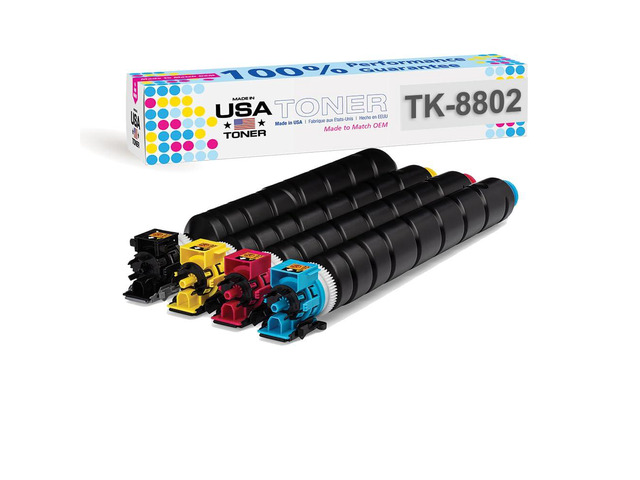 Replacement for Kyocera TK-8802, Ecosys P8060cdn Toner (CMYK, Set of 4)
