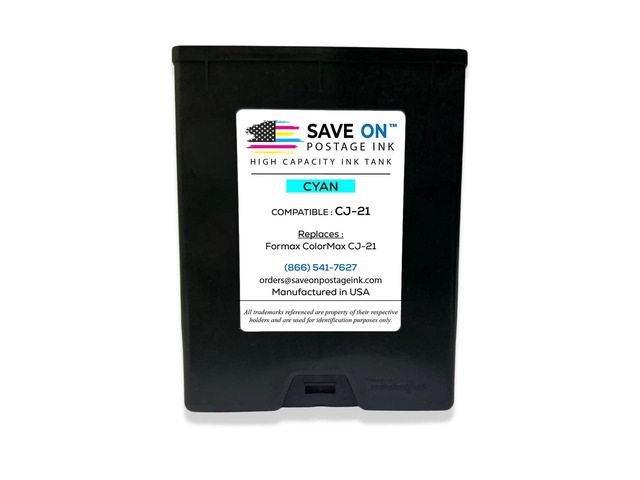 Memjet Ink Cartridge Compatible Formax CJ-21 Memjet Ink Compatible HI-Cap Cyan Ink Tank for ColorMax7 and ColorMax8