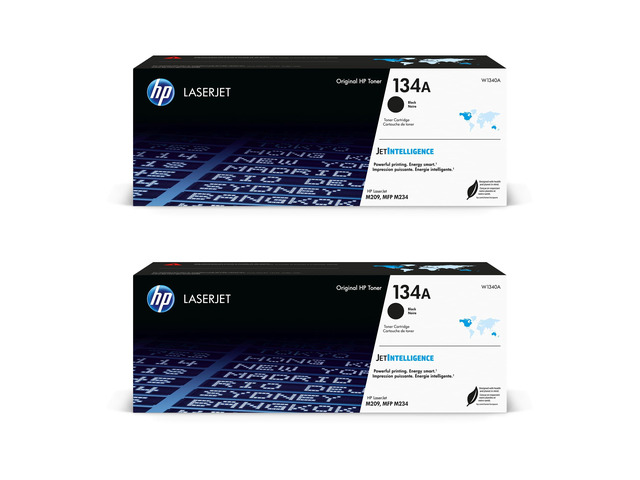 134A (W1340A) Original Cartridge Black Toner 2-Pack for M209/M234 Series